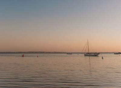 Coucher de soleil sur Taussat
