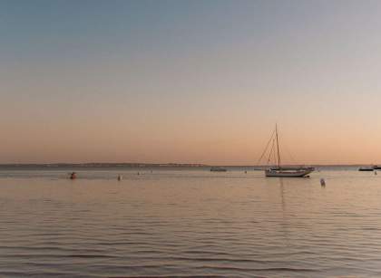 Coucher de soleil sur Taussat